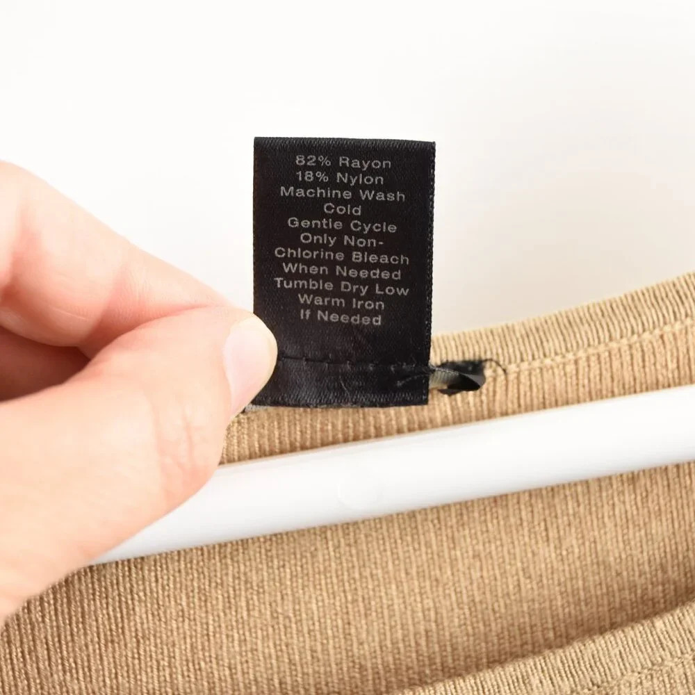 Ann Taylor Khaki‎ Sweater tee crew neck size M - Picture 5 of 5